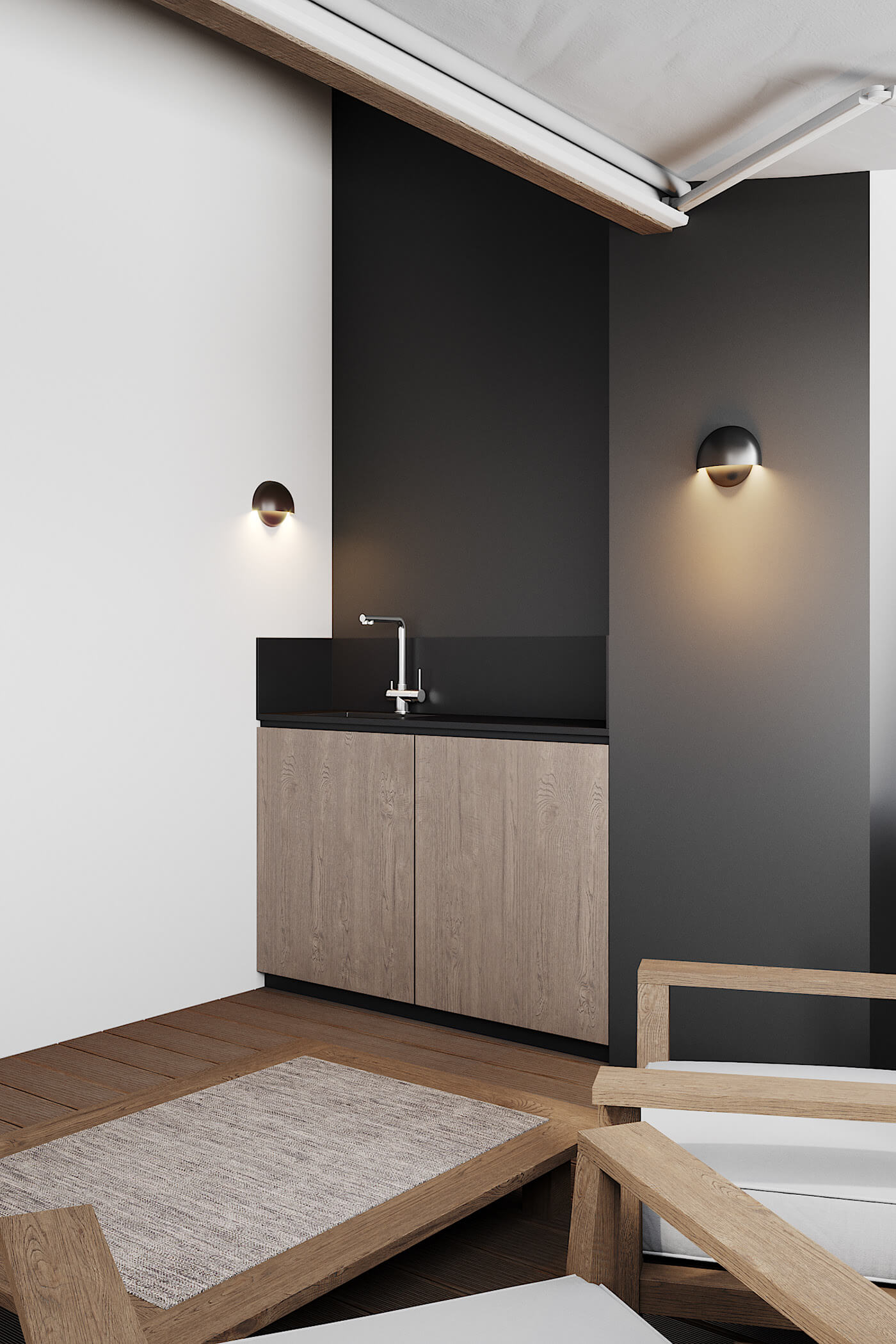 127㎡住宅设计，黑白灰+原木，超有魅力！-44