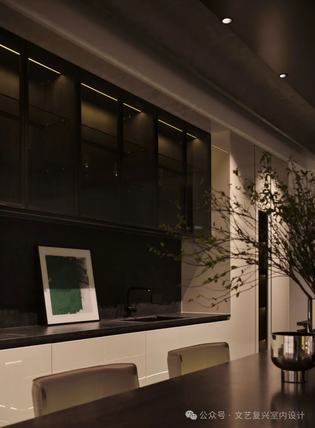 井齐整木展厅丨文艺复兴室内设计-13