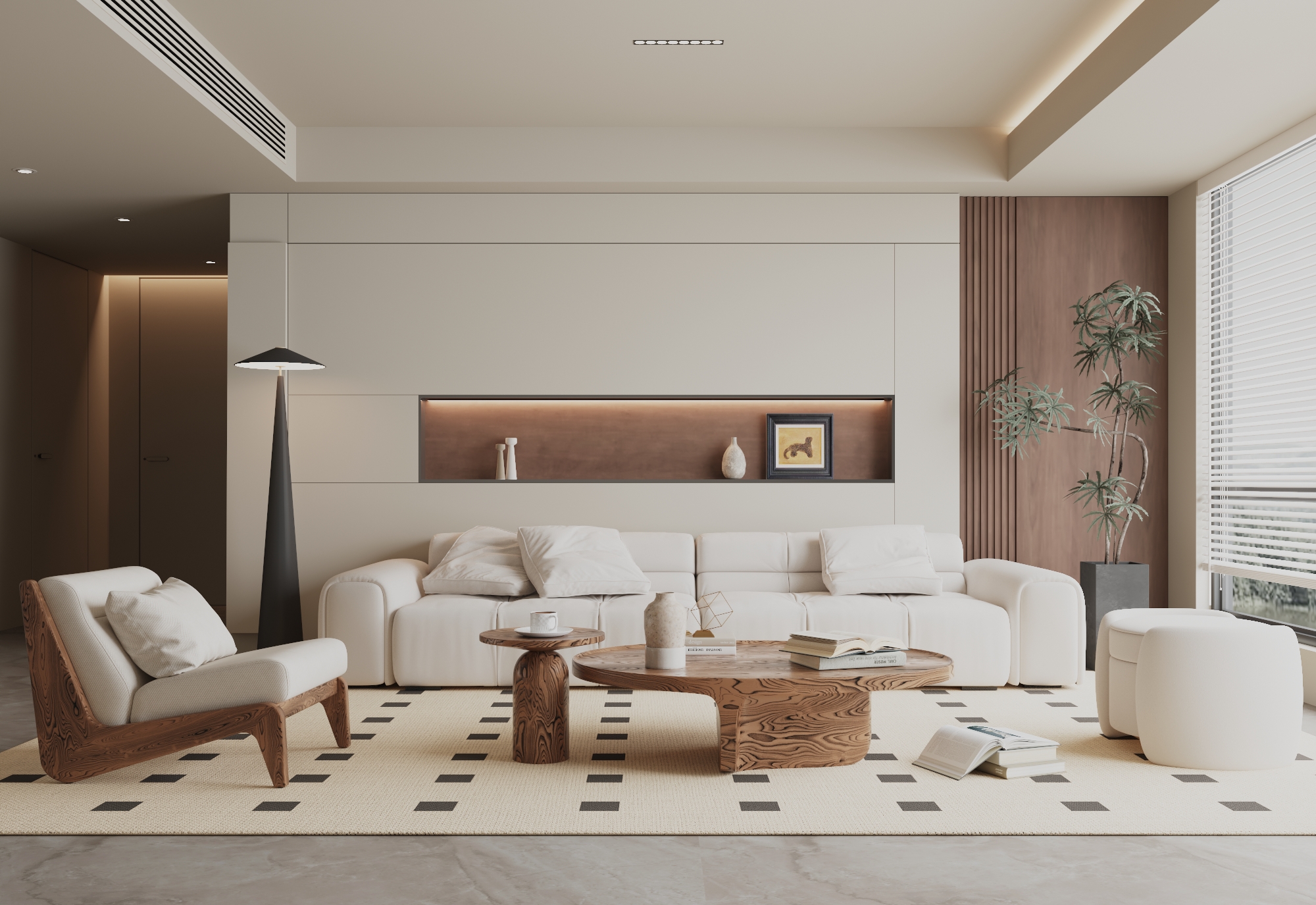 家装客厅不同风格效果图表现-2