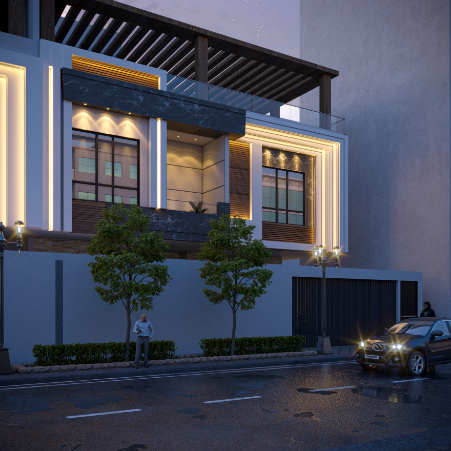 沙特阿拉伯别墅外观设计丨沙特阿拉伯吉达丨Ali Eddin Khaled-4