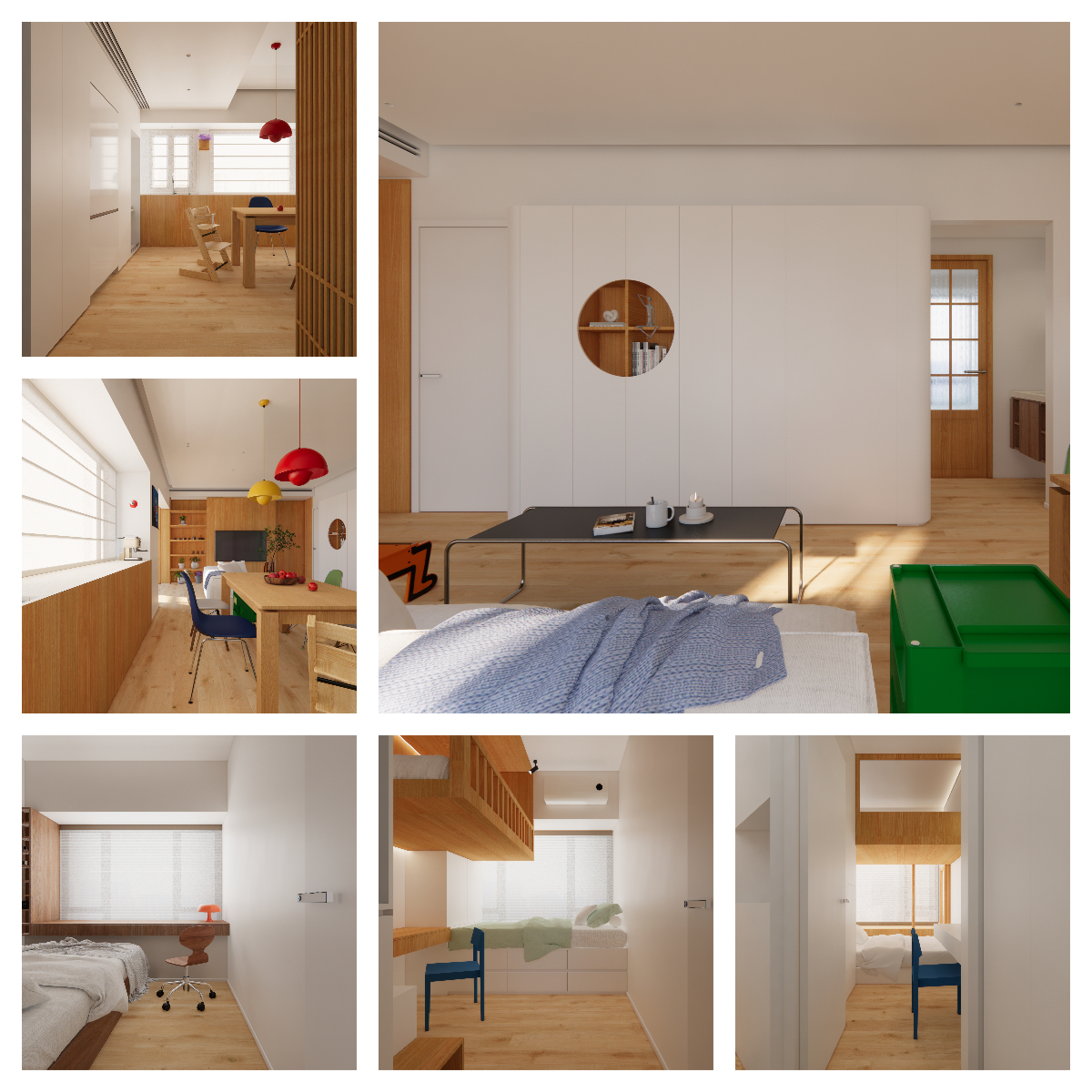 陈智超设计｜精装房变身童话乐园！三娃家庭的治愈改造-46