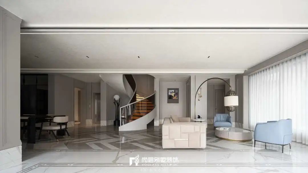 尚层装饰×棕榈泉 | 350㎡现代别墅设计，向往舒适自在的生活-24
