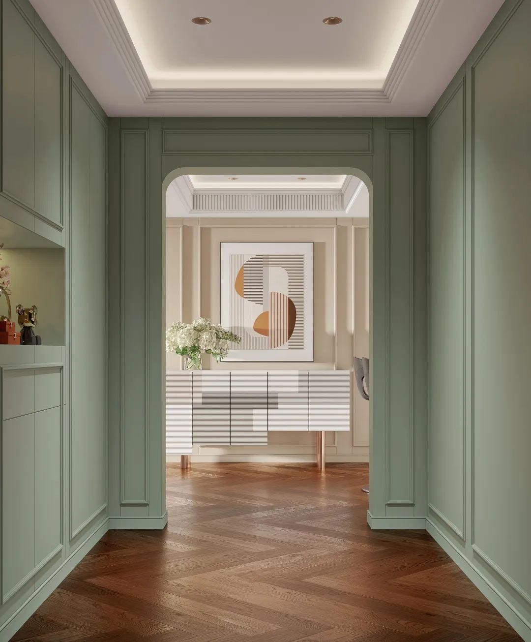 上海茂名公馆现代时尚与法式经典融合设计丨中国上海丨上海示觉室内设计事务所-11