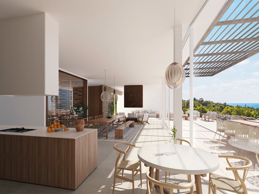 18 位建筑大师的伊维萨岛私人别墅设计,自然融入奢华-201