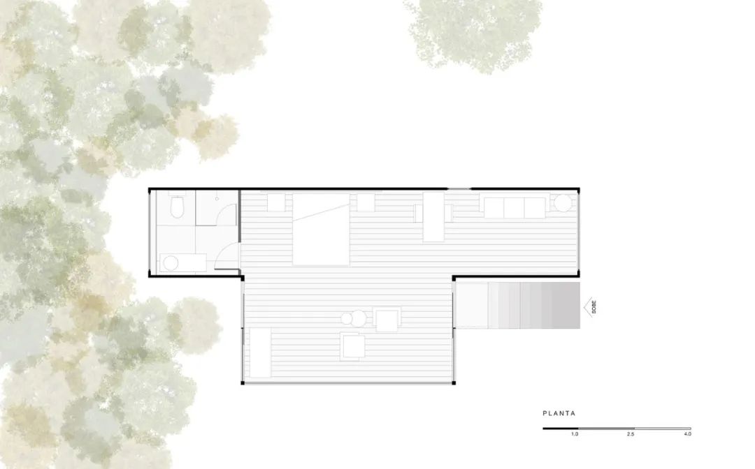 原始森林中的 50 m²模块屋酒店-14