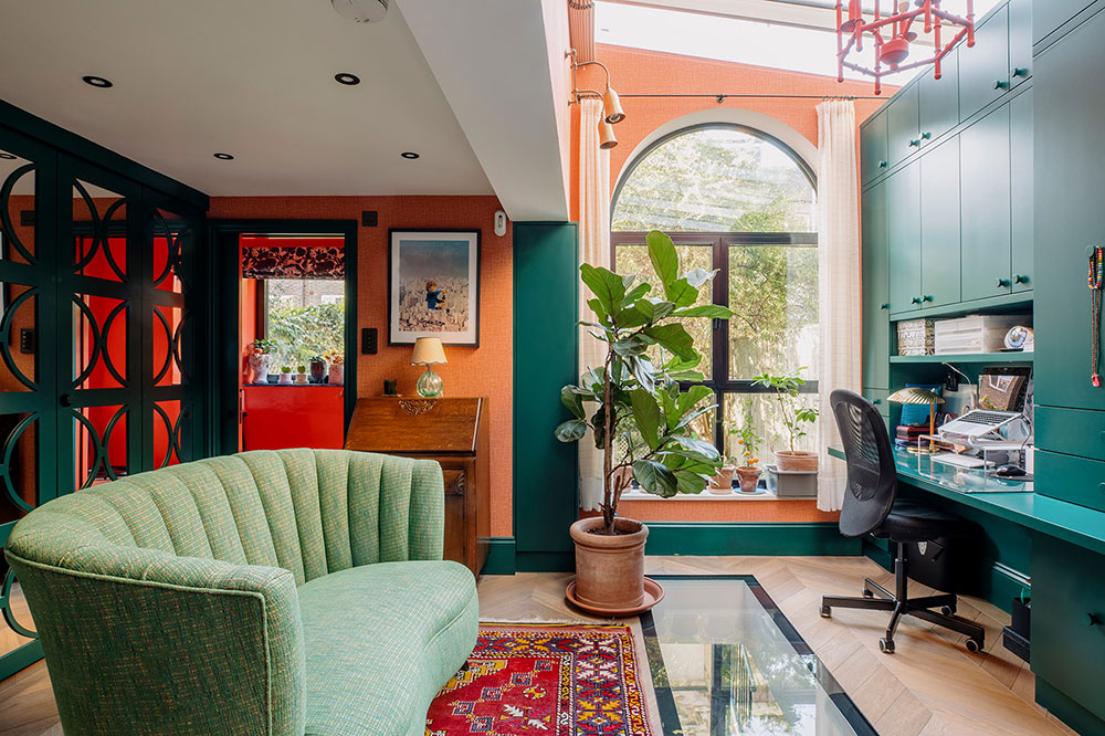 伦敦多彩家庭住宅 | 炫丽色彩的创新设计-6