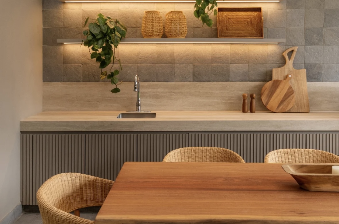 Sala de estar y terraza - Estudio VV-5