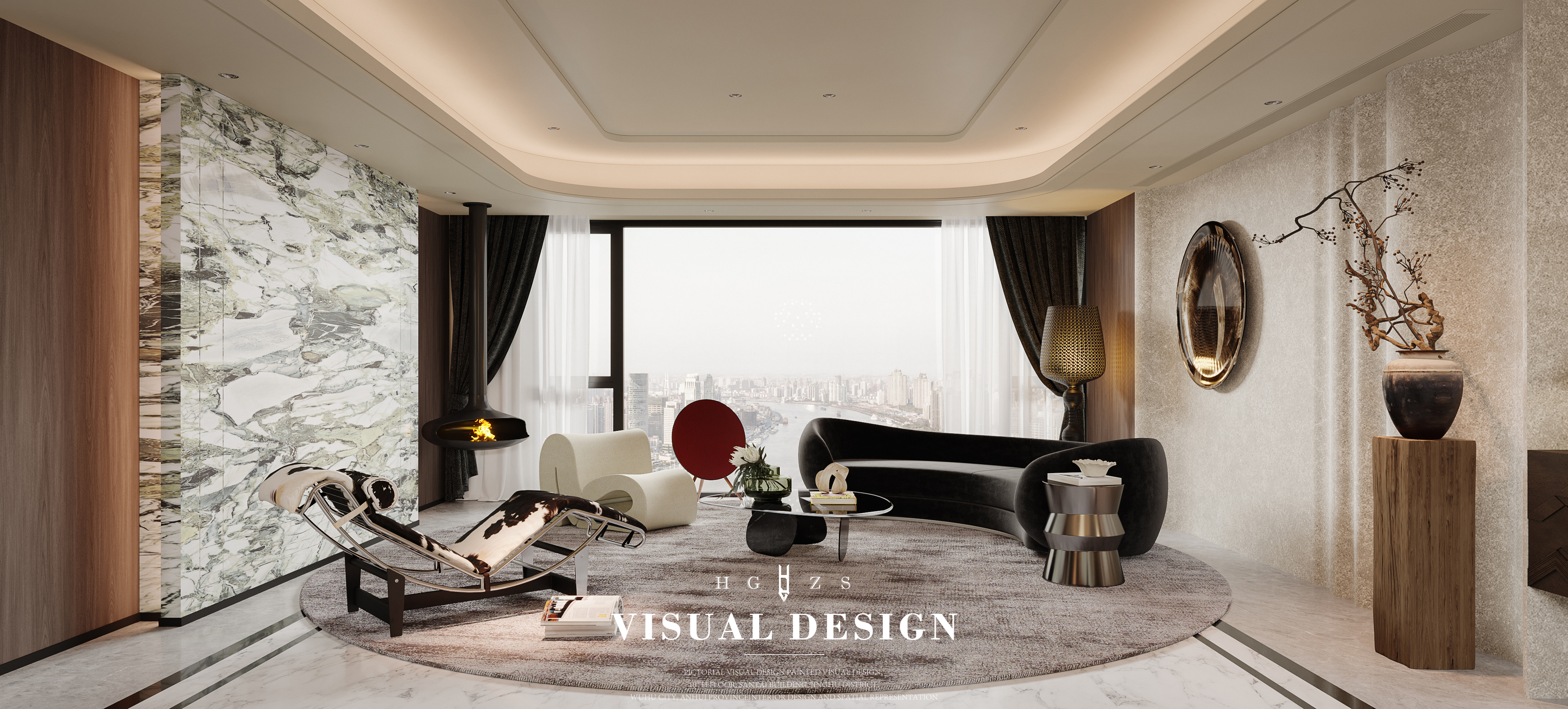 现代混搭大平层-3