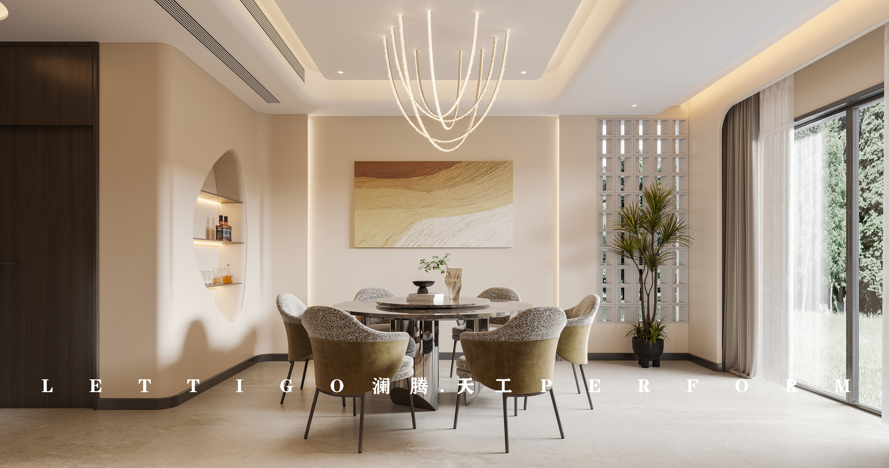 现代轻奢风别墅，身在浮世，心向清欢-3