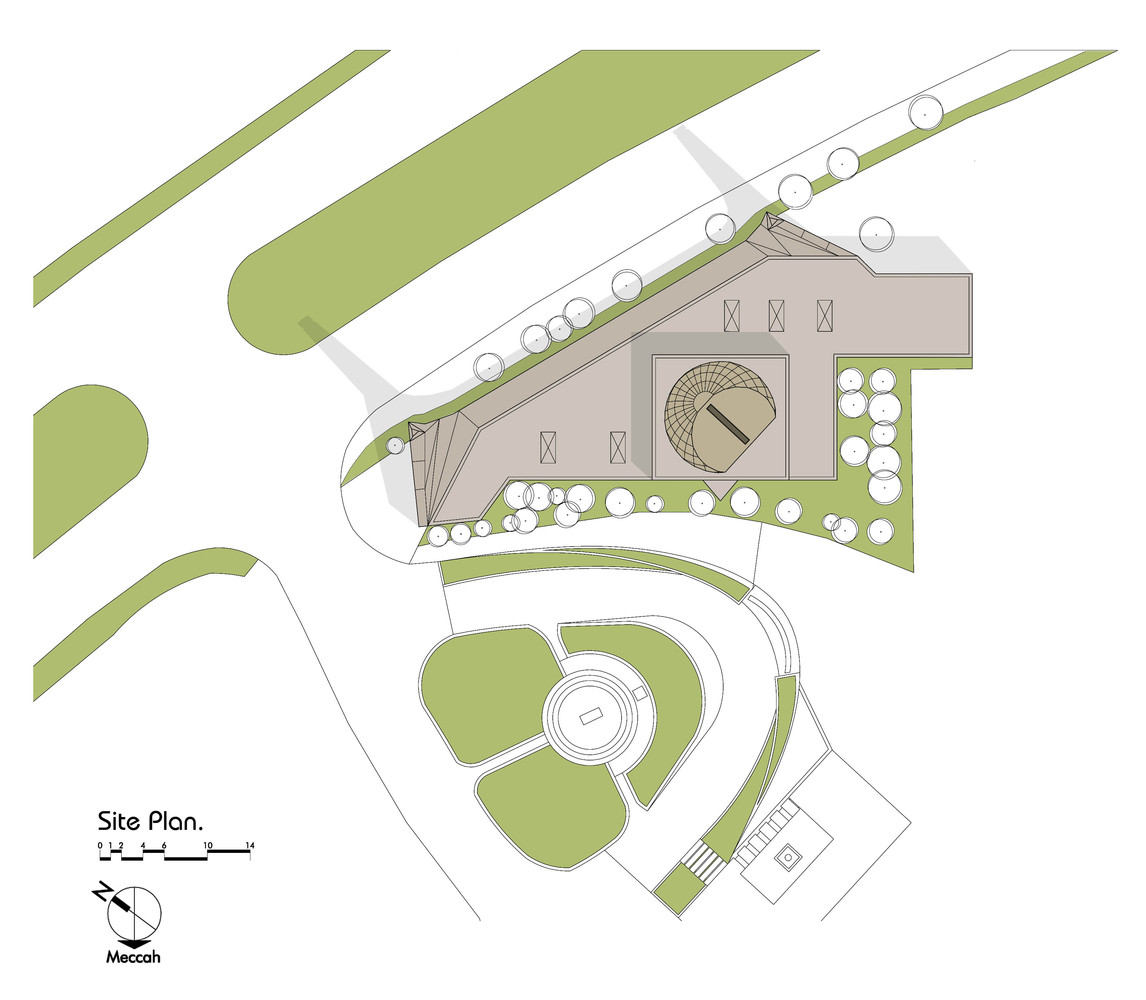 伊朗清真寺设计保护老树融入历史-21