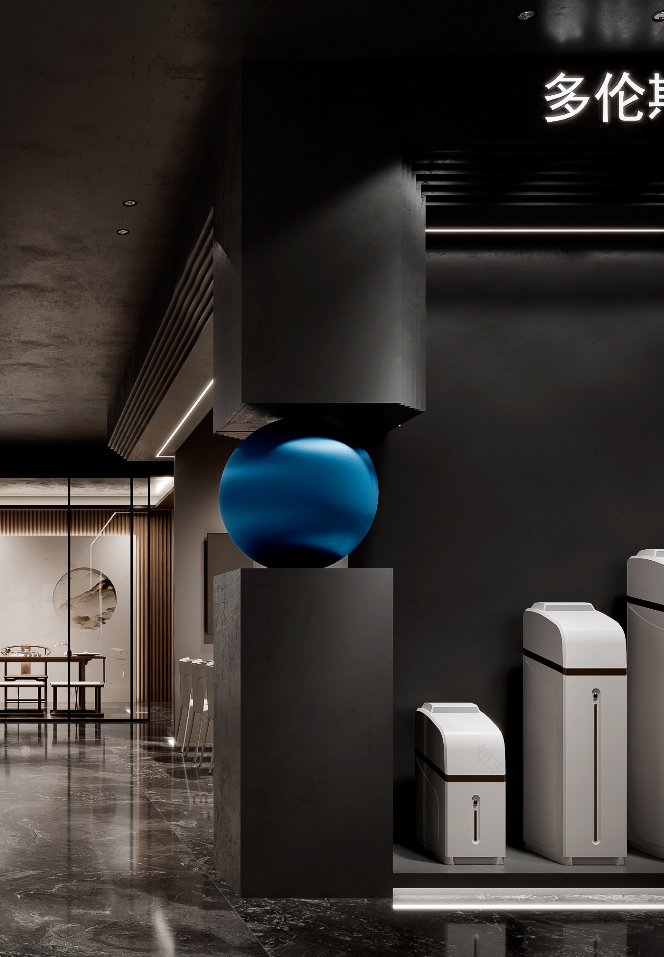 黑暗武士风松下多伦斯暖通展厅丨中国渭南丨周笙笙建筑装饰设计-26
