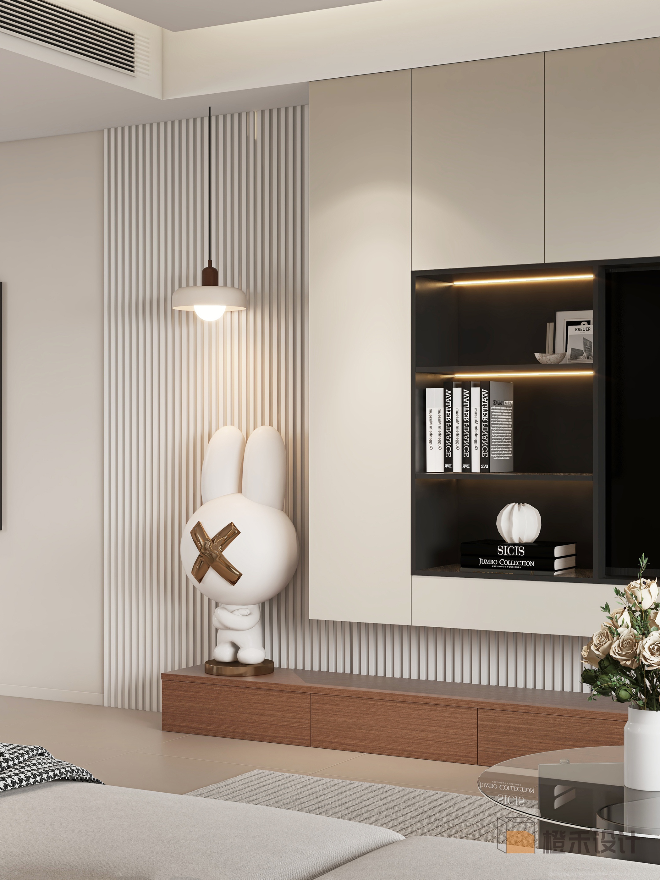 酷家乐画个家装效果图-现代简约带点中古风风-4