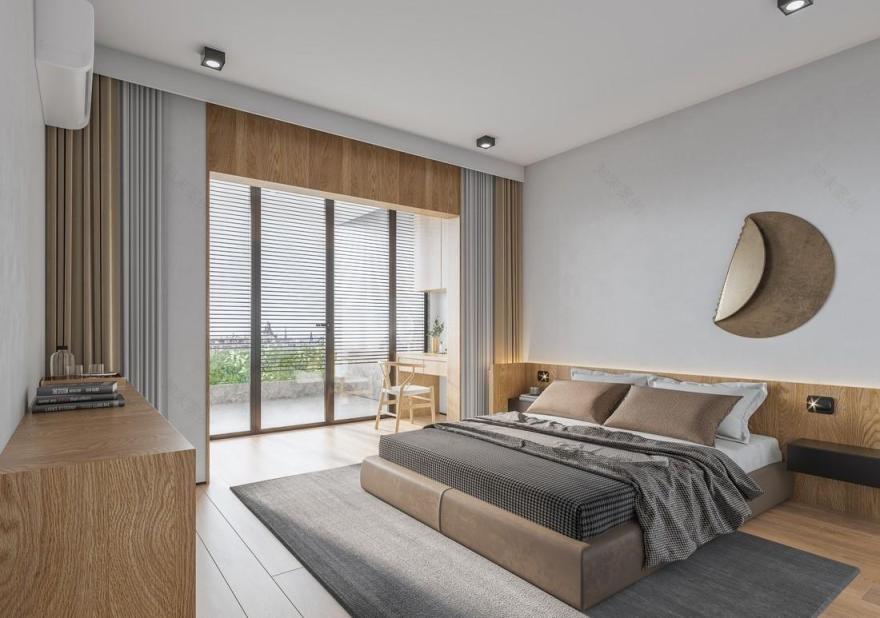 北京海淀 67 平米旧房简约风改造,自然舒适的生活空间-11