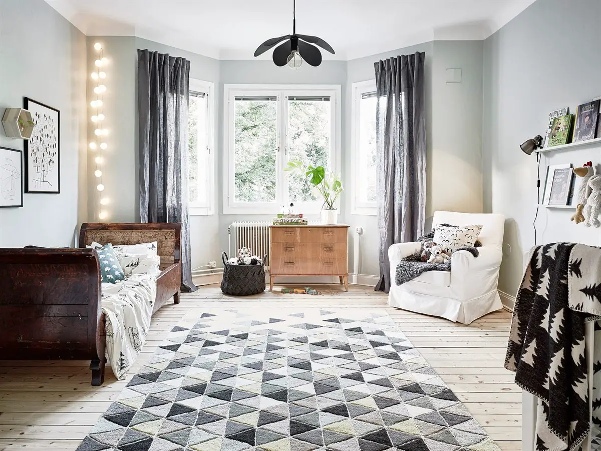 瑞典 88m²公寓 | 灰蓝交融的温馨 Scandinavian 风-19