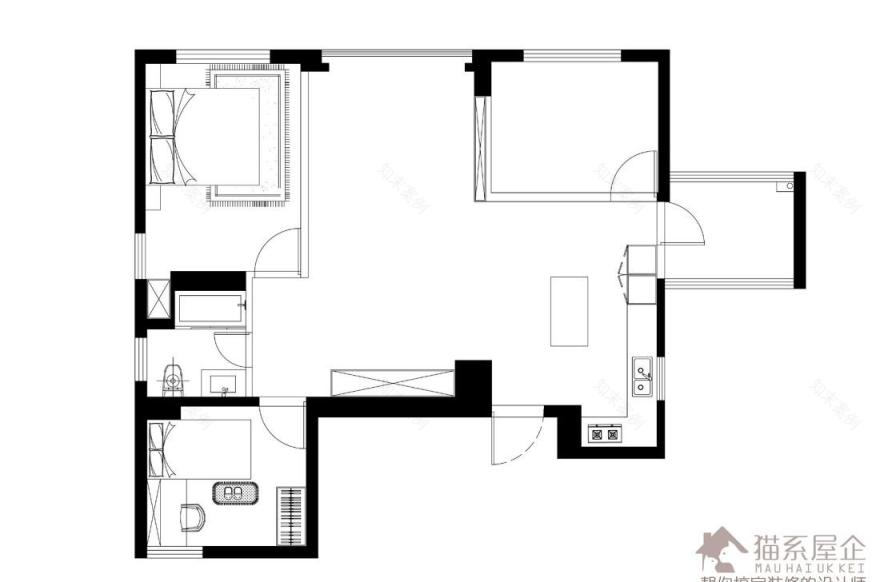 广州 125㎡三室一厅现代家居设计,满足一家三口成长需求-1