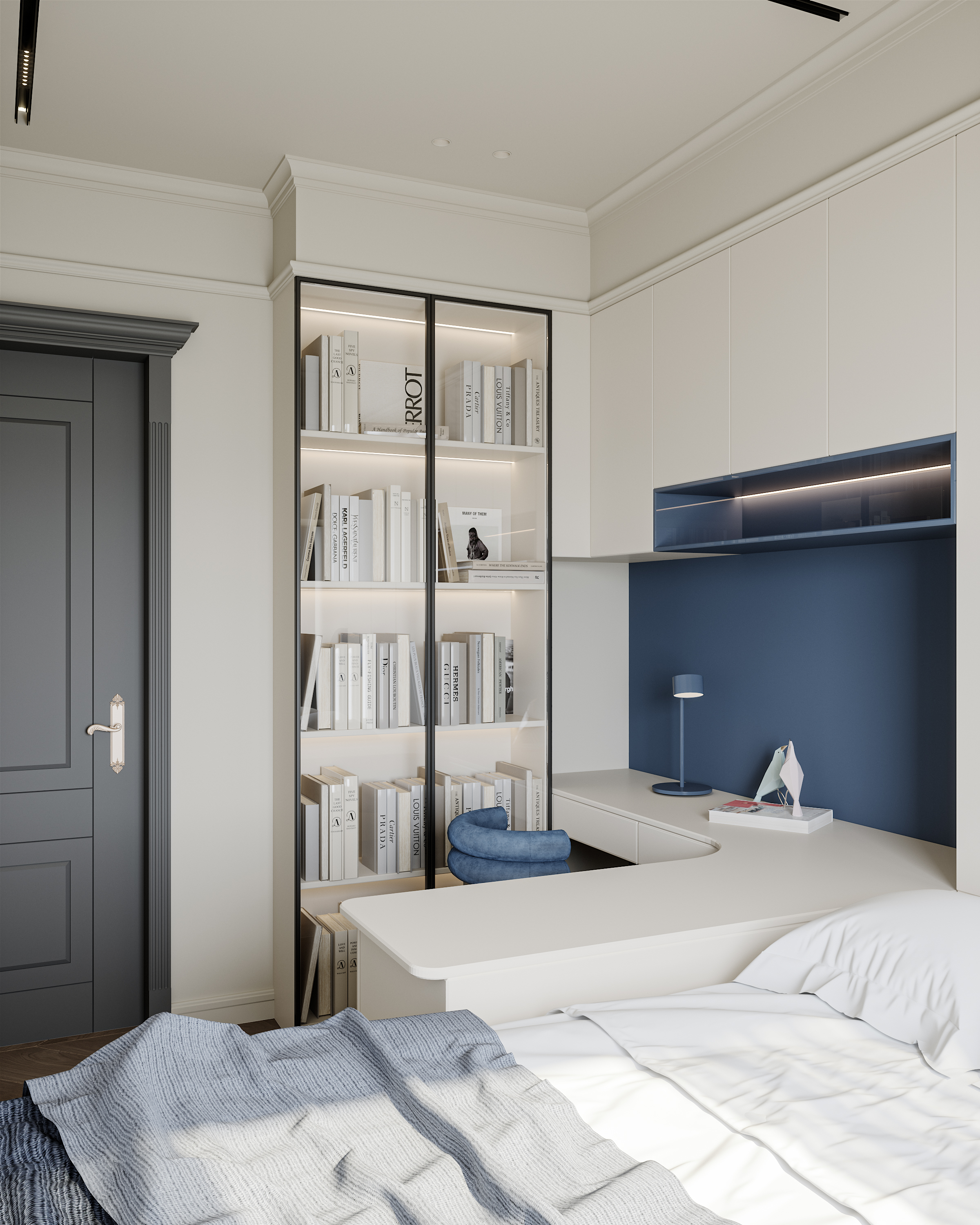 宏发前城现代法式奶油风住宅丨壹梵设计-20