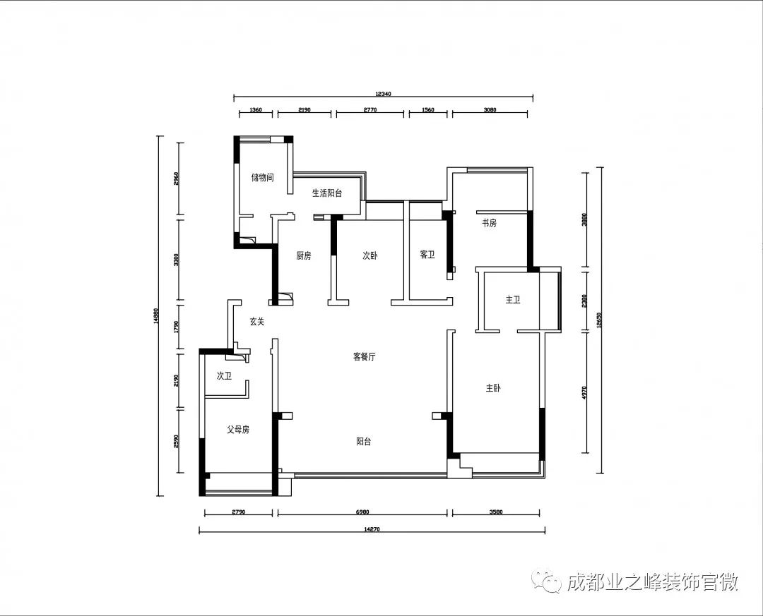 蓝光公园华府 | 170㎡现代简约之家，低饱和度灰色调的舒适生活-9