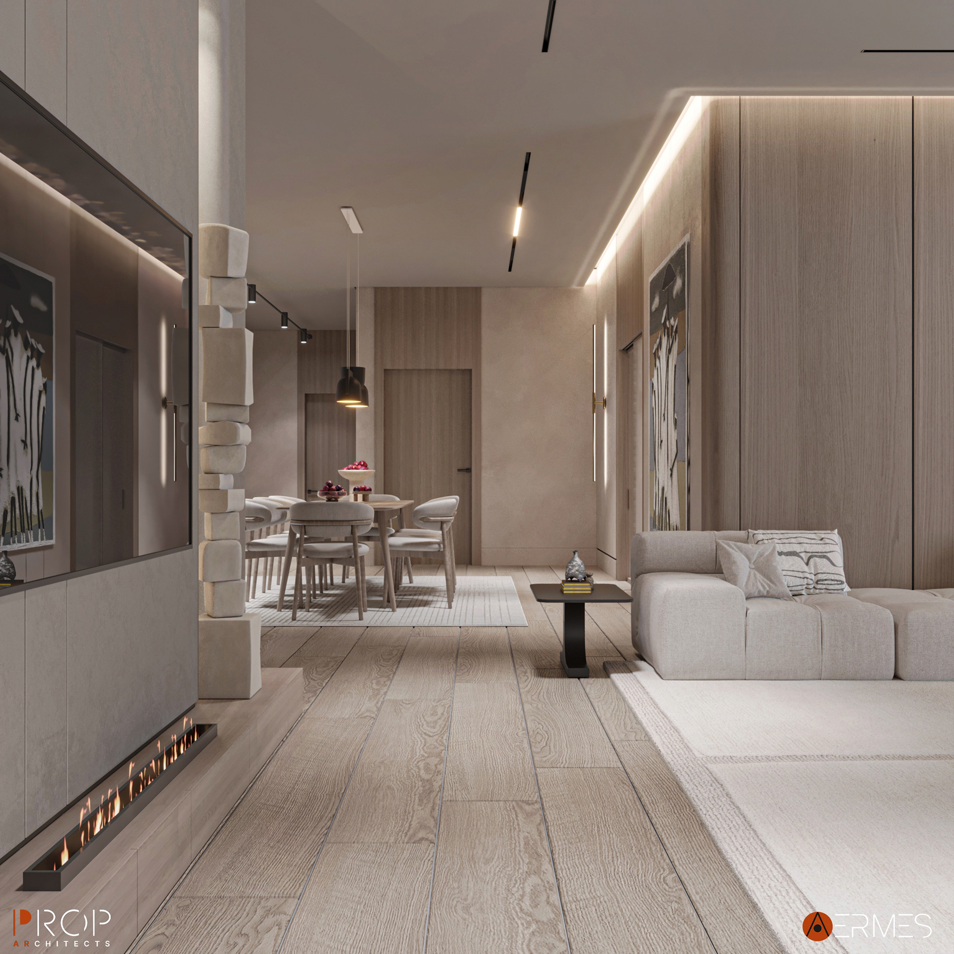 优雅的室内别墅丨沙特阿拉伯吉赞丨PROP & AERMES ARCHITECTS-14