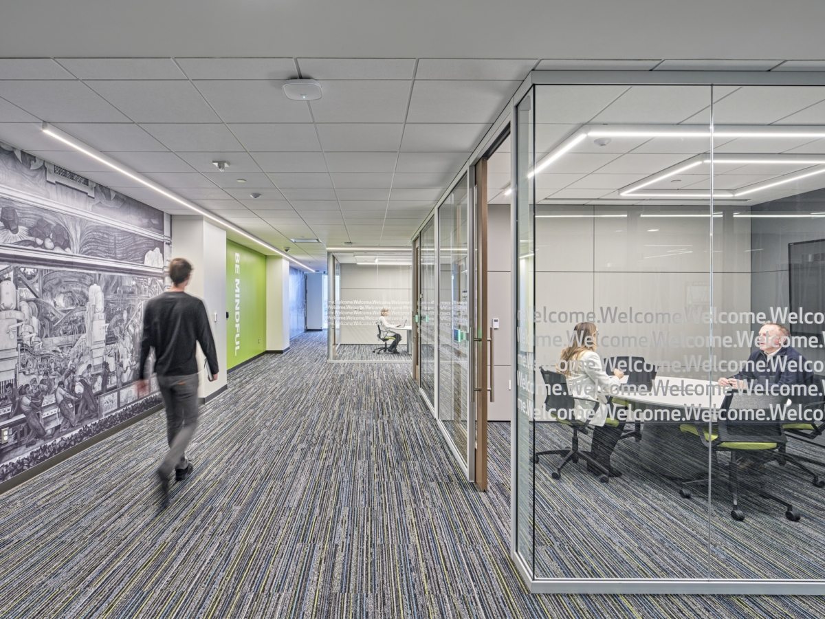 Huntington National Bank Offices - Detroit | 后疫情时代的多功能办公空间设计-14