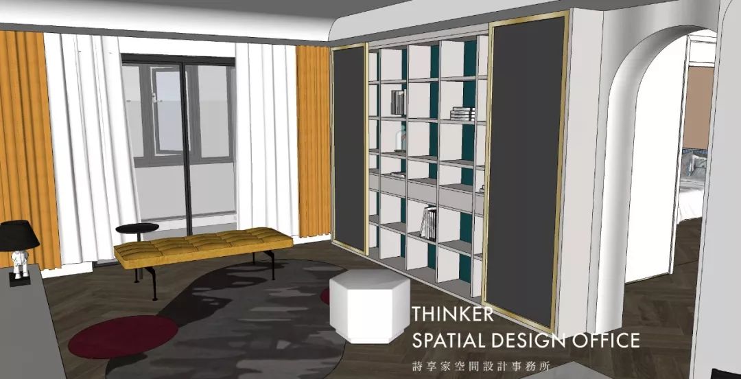 现代混搭风家居,打造元气满满的三口之家-35