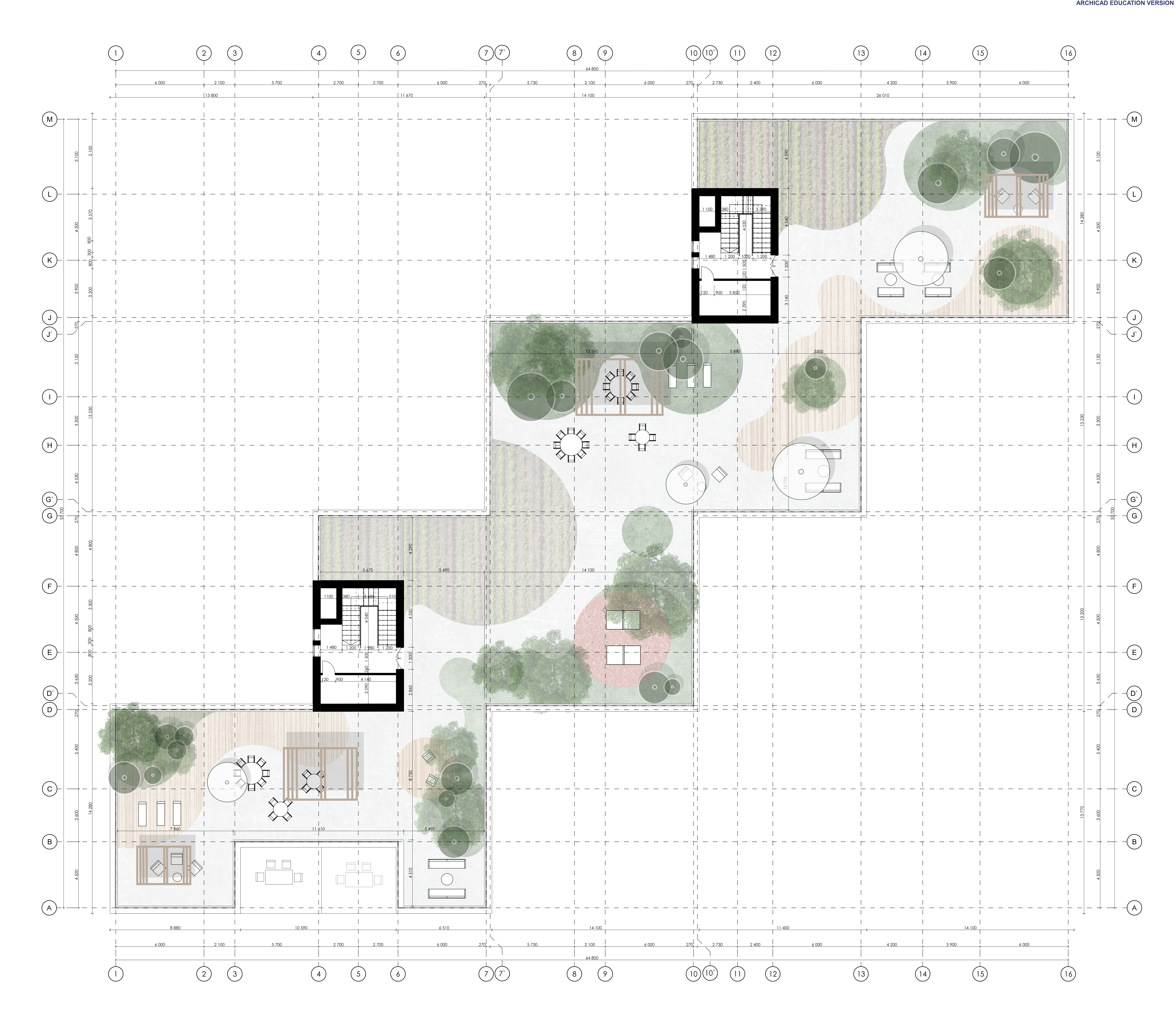 Low-rise building.Student project-8