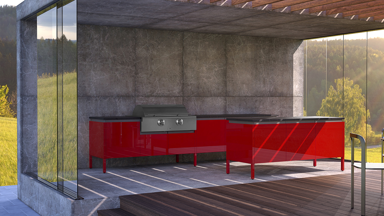 三大品牌联手推出 13 款大胆色彩户外厨房-6