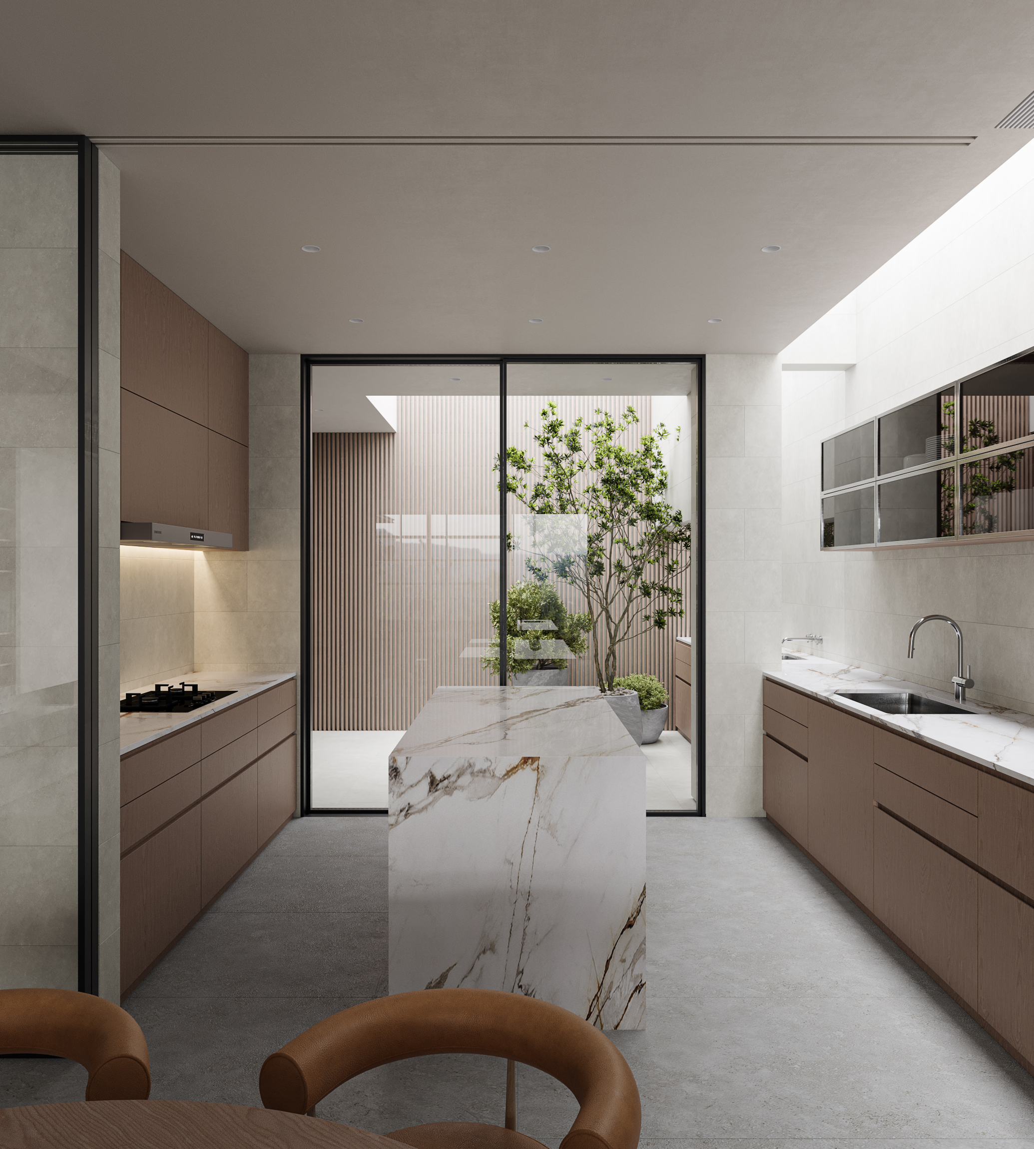 一楼空间效果图。-7