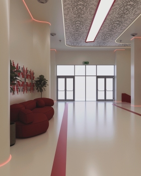 Cinema lobby concept
