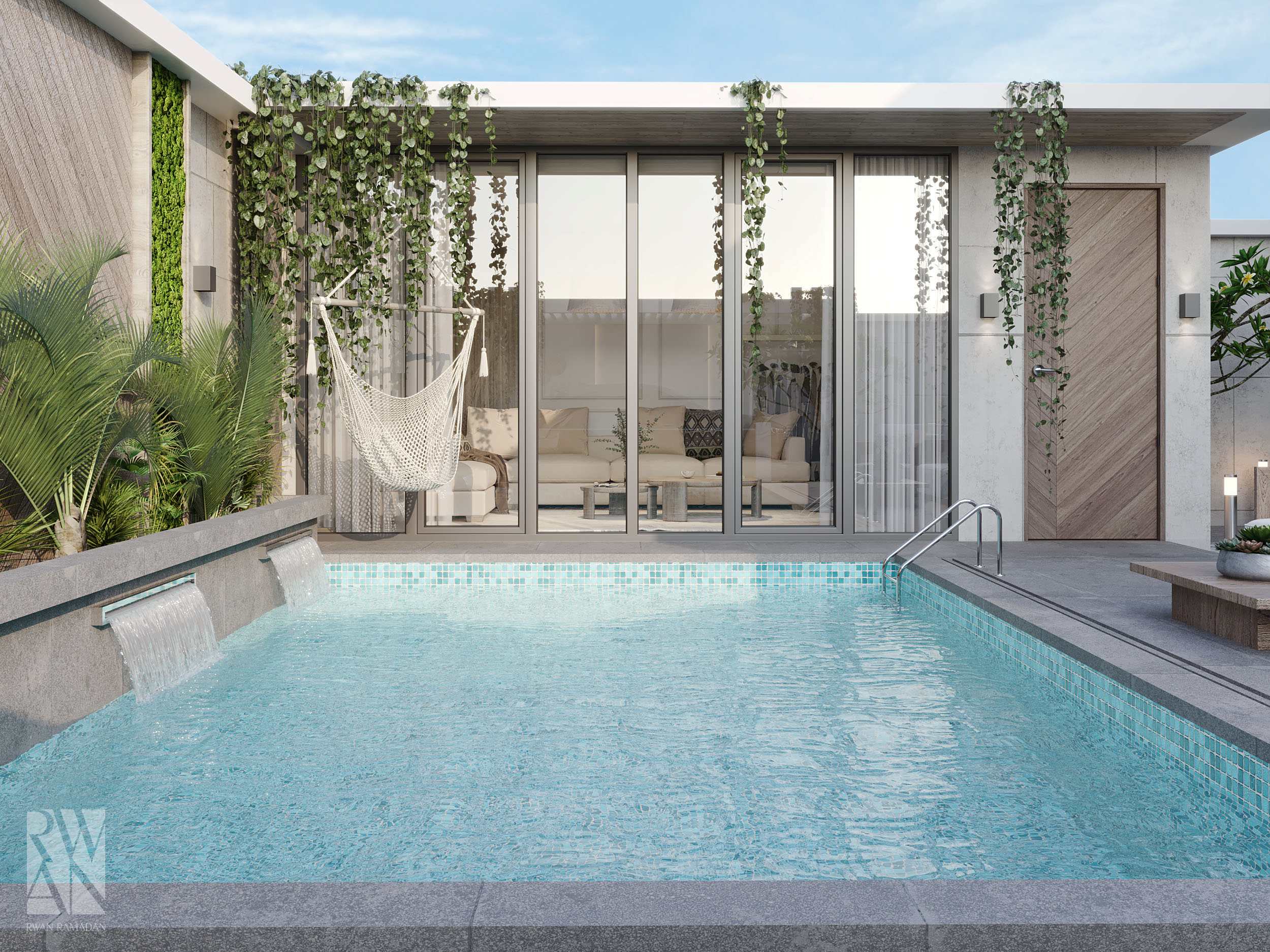 花园和泳池丨Rwan Ramadan-5