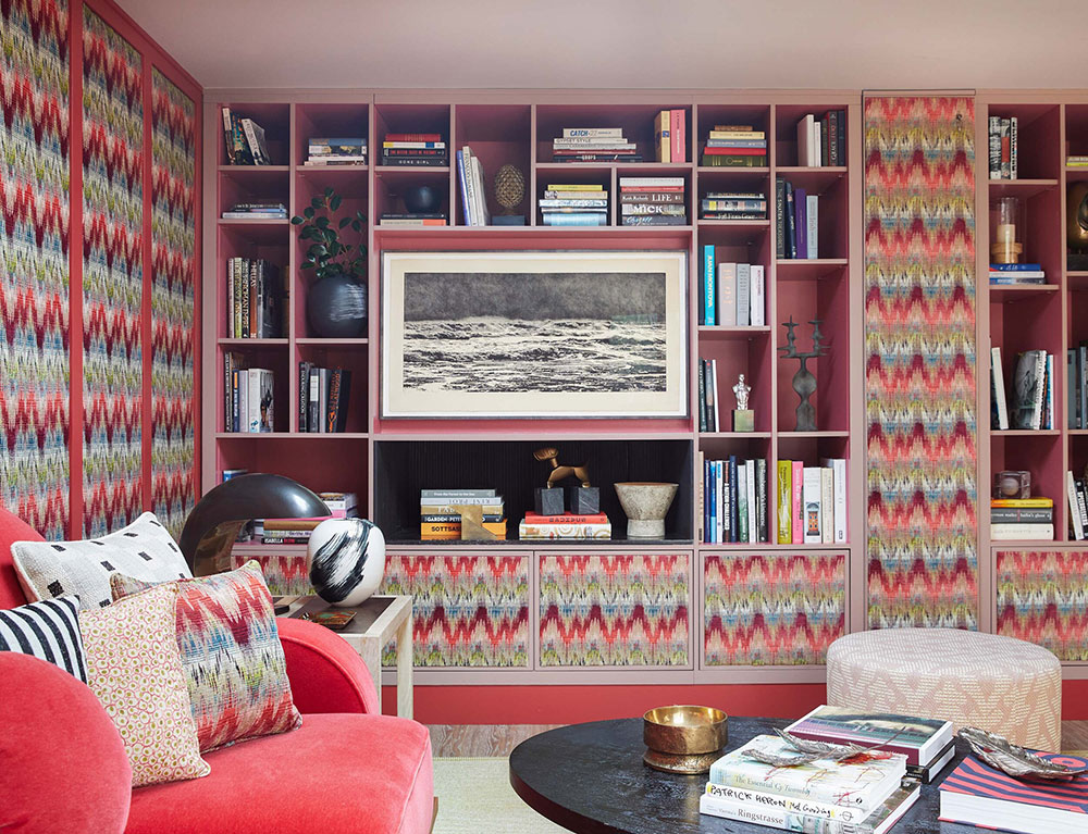 伦敦独特墙纸与明亮装饰的联排别墅-11