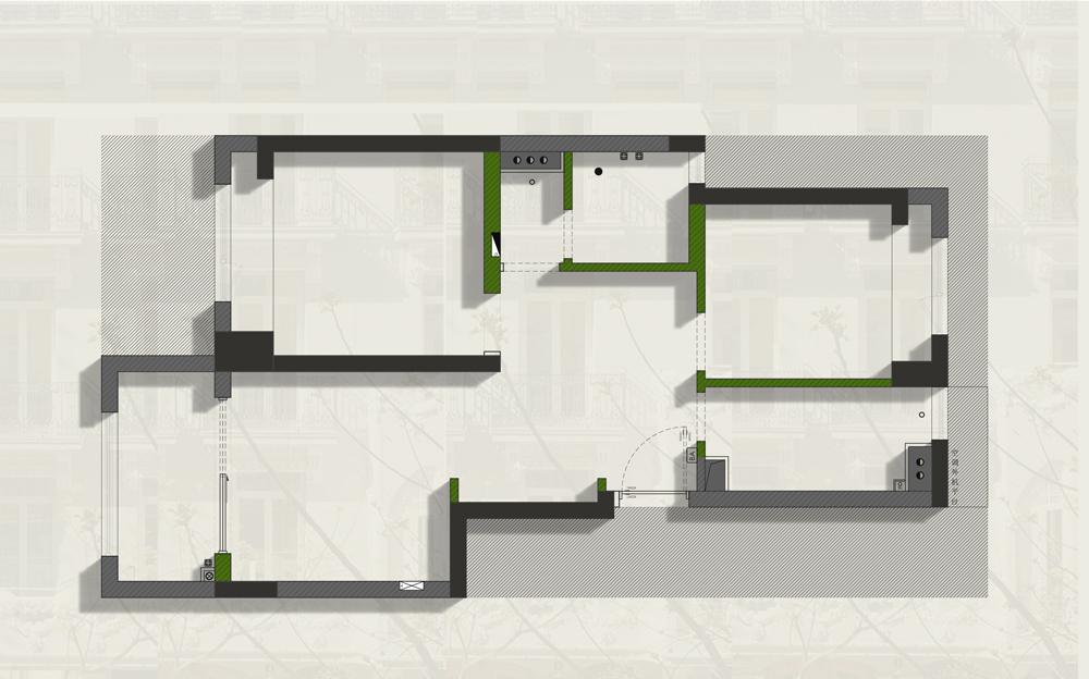 复古浪漫独居设计-6