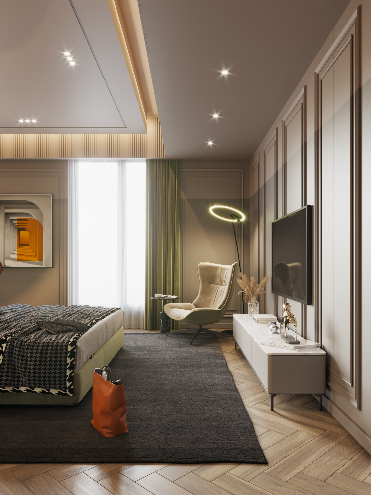 Modern Master Bedroom -KSA- Year 2019-1