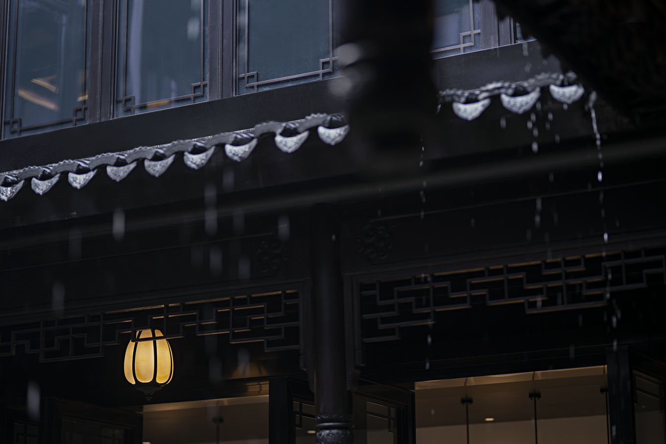 盘石设计 | 吴文粒:1745㎡绝美中式庭院,一帘诗意、四水归情!-15