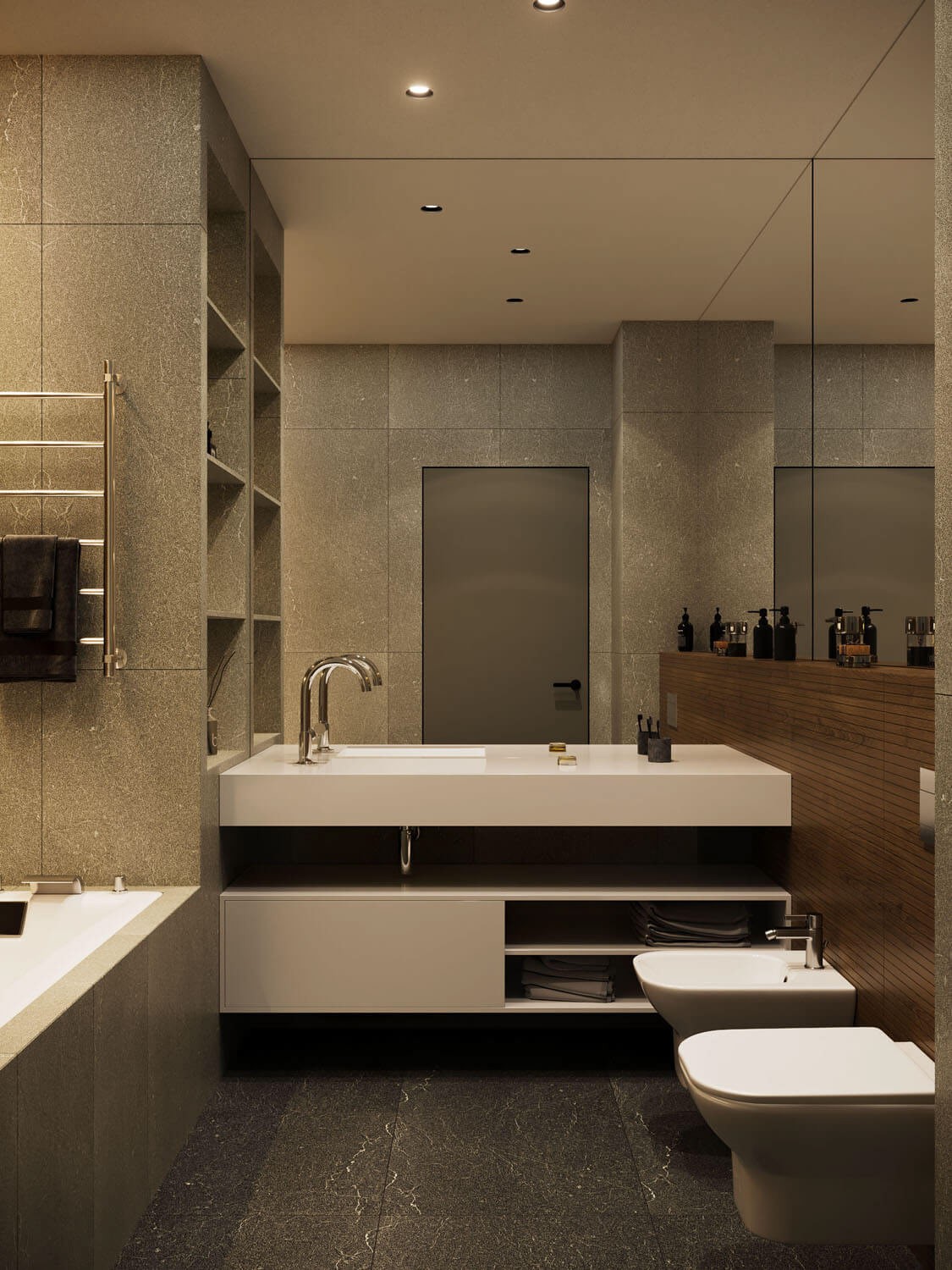 木质+高级灰 舒适到极致的住宅空间-15