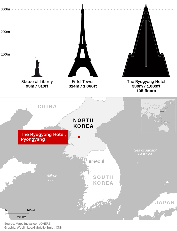 平壤柳京饭店丨朝鲜丨白头山建筑研究院-35