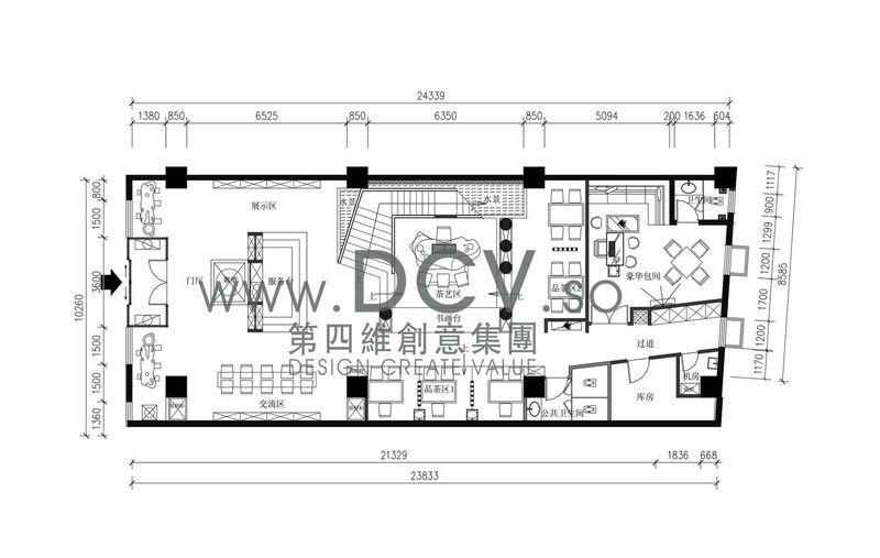 陕西-渭南周和茗茶中式茶秀餐厅设计-9
