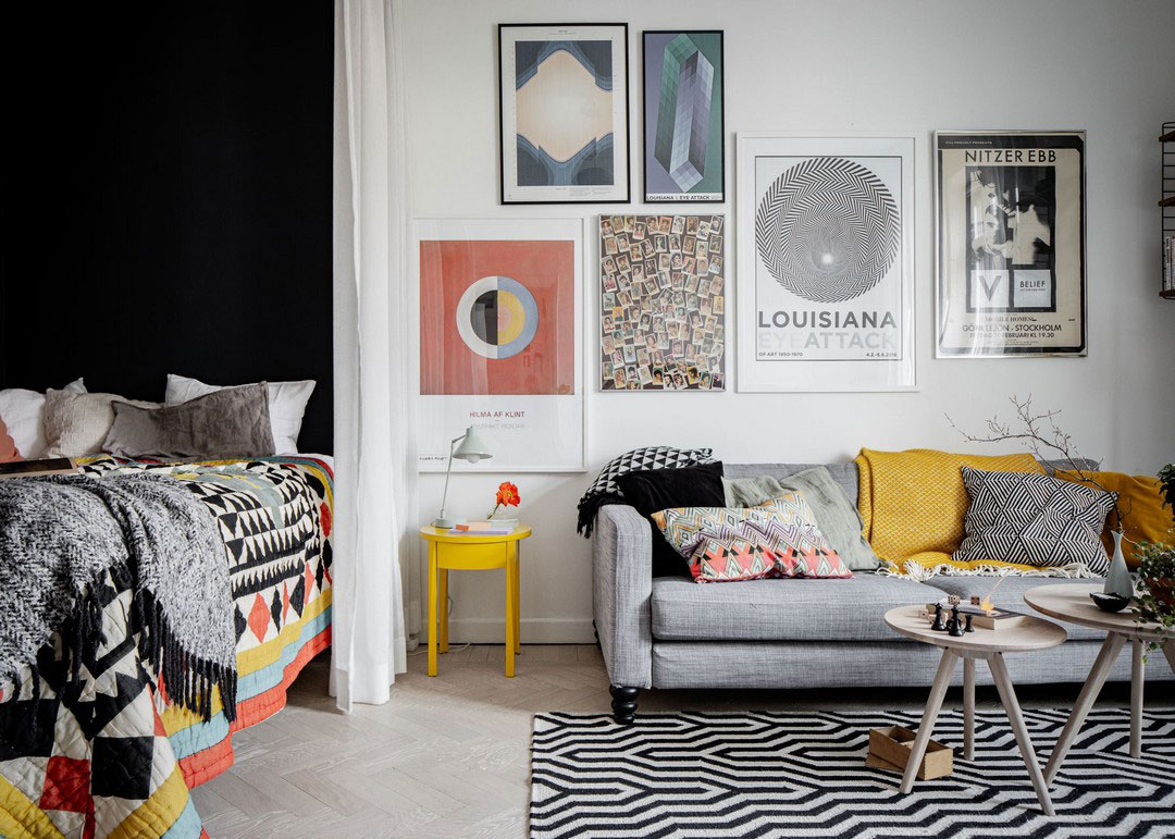 30 平米瑞典公寓的活力设计与巧妙布局-2