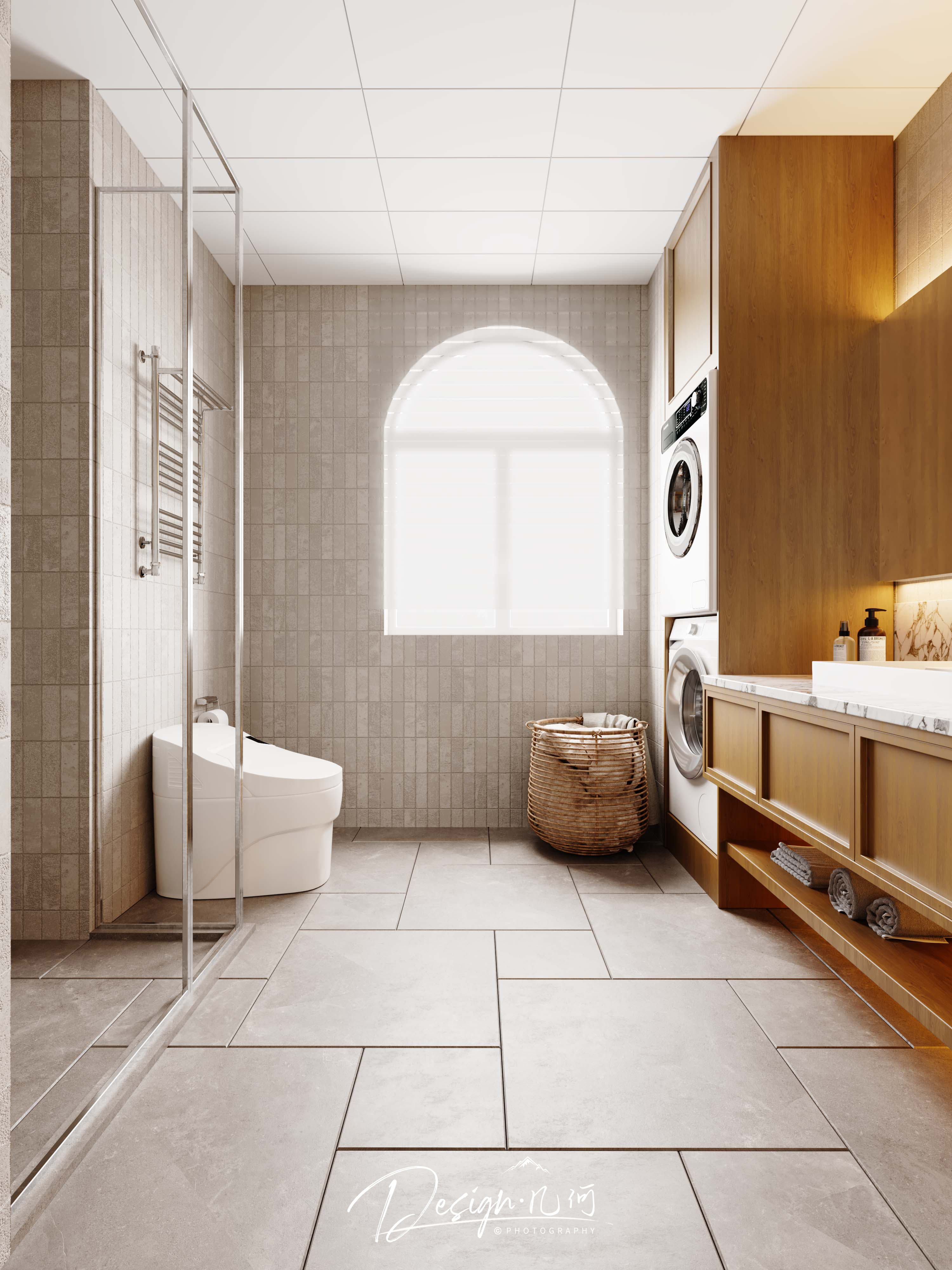 几何空间视觉表现 | 溪岸宝墅现代客餐厅-21