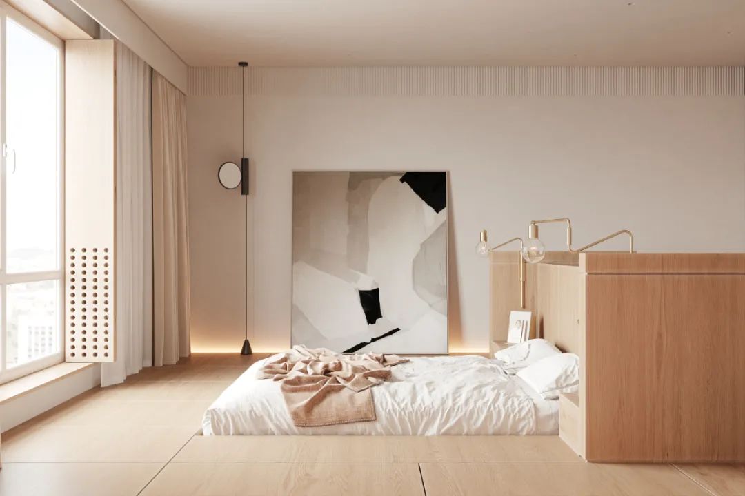 心灵归属之所，恣意的奶油系极简风 | 与空间设计-37