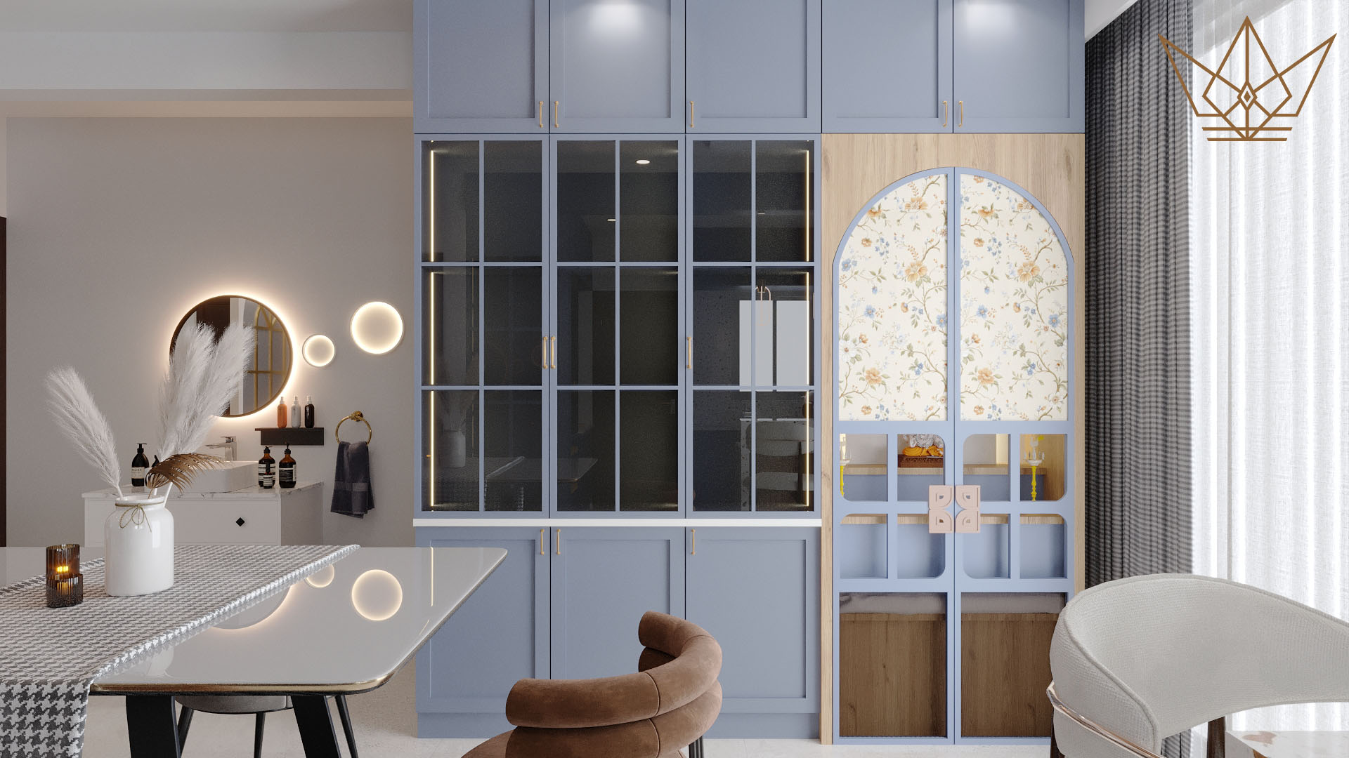 3 BHK Flat Contemporary Design-4