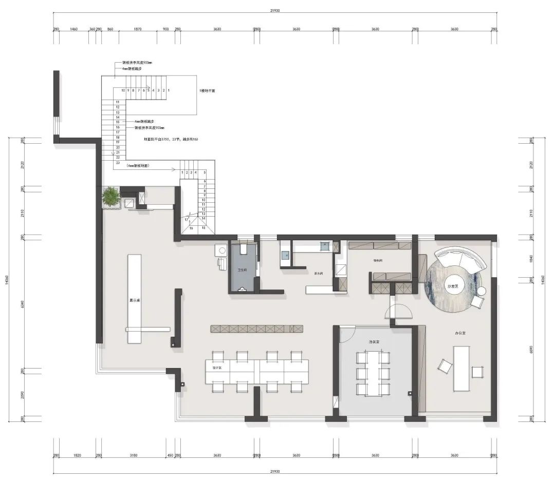 白色极简魅力办公空间丨JM 近木築造-8