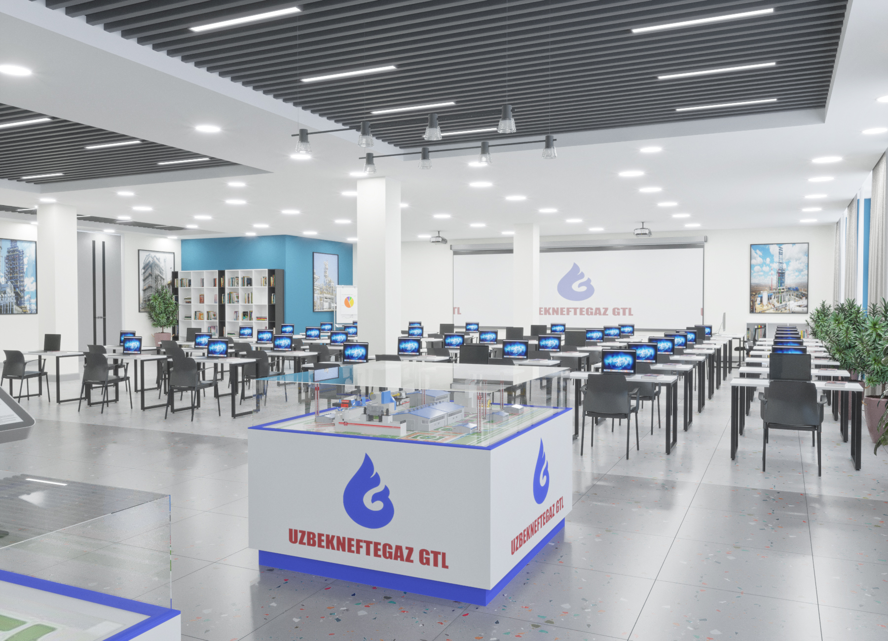 Showroom and training class at the factory.-4