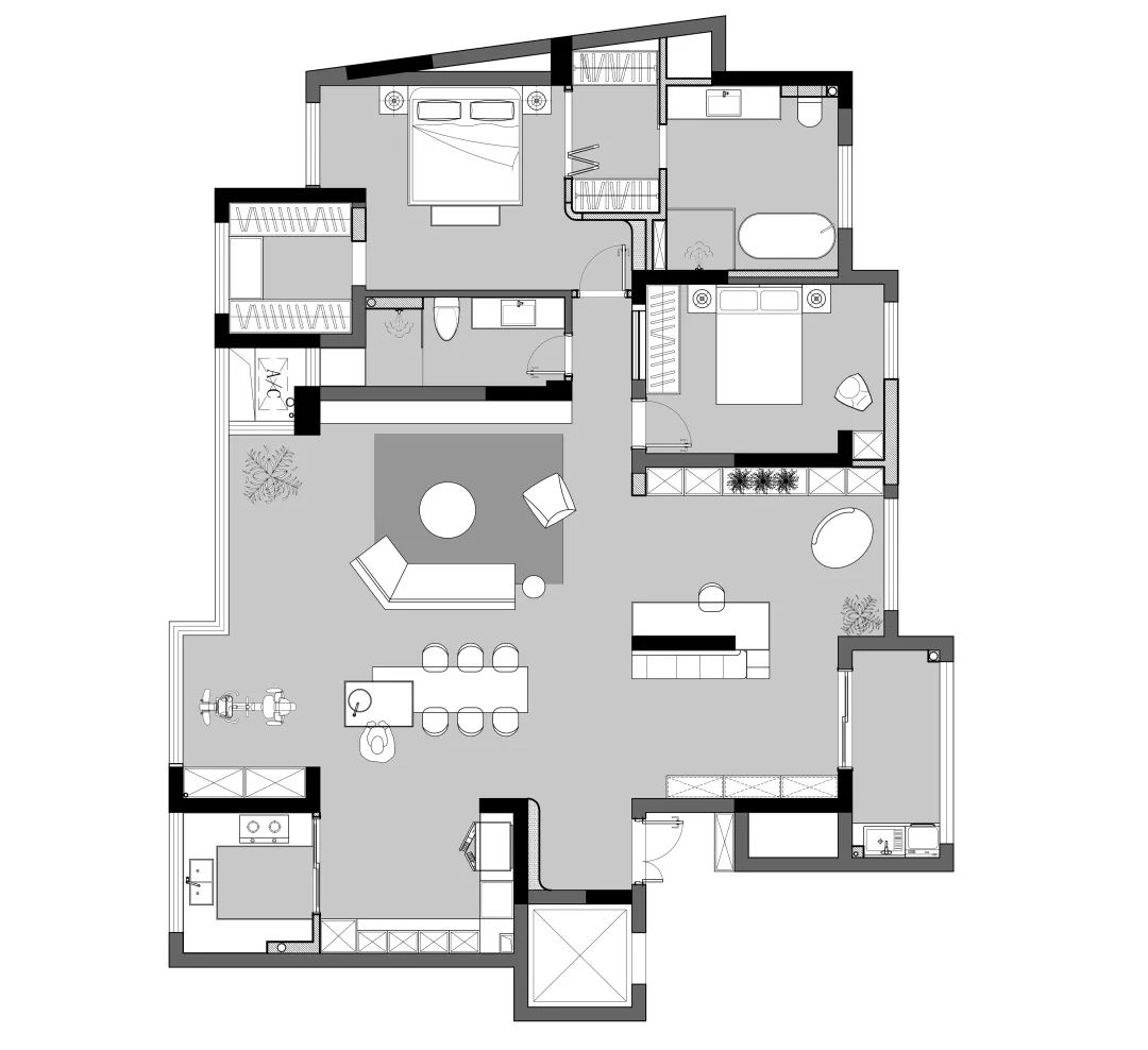 极简自然的居家空间丨空一築造-12