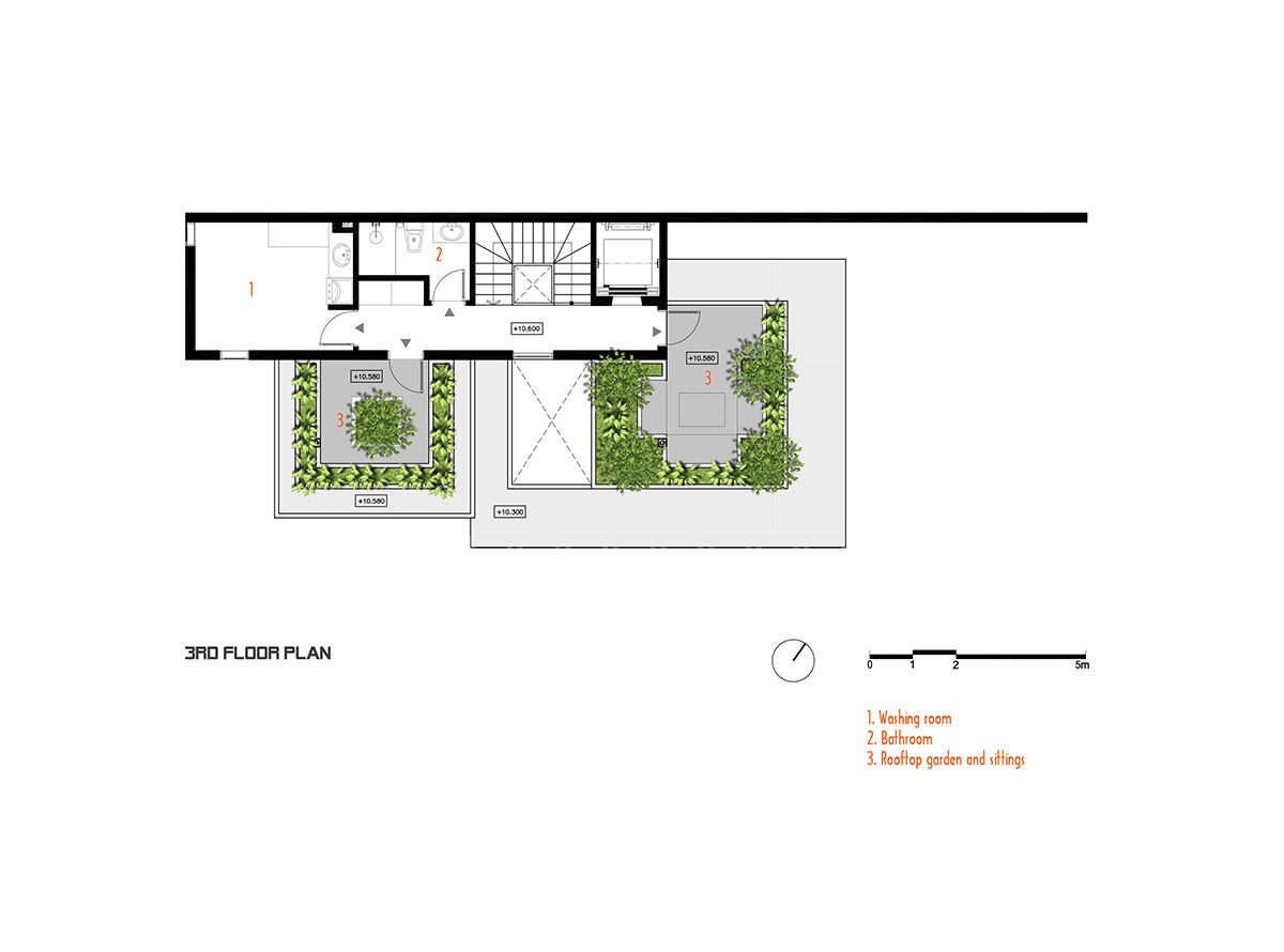 现代绿色环保的越南 Step House 设计-47