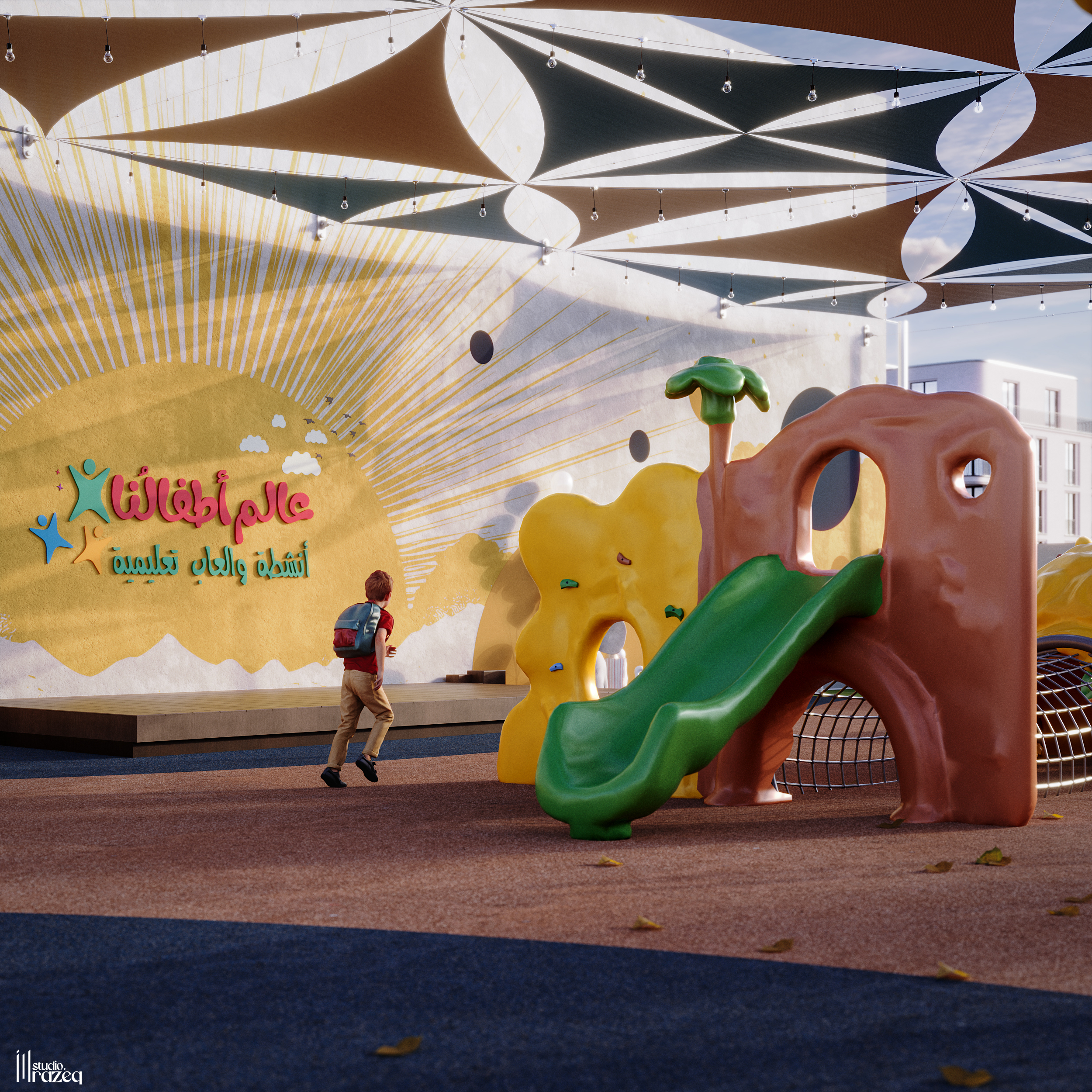 “Atfalona world”幼儿园操场丨阿曼丨Almozun Designs-12