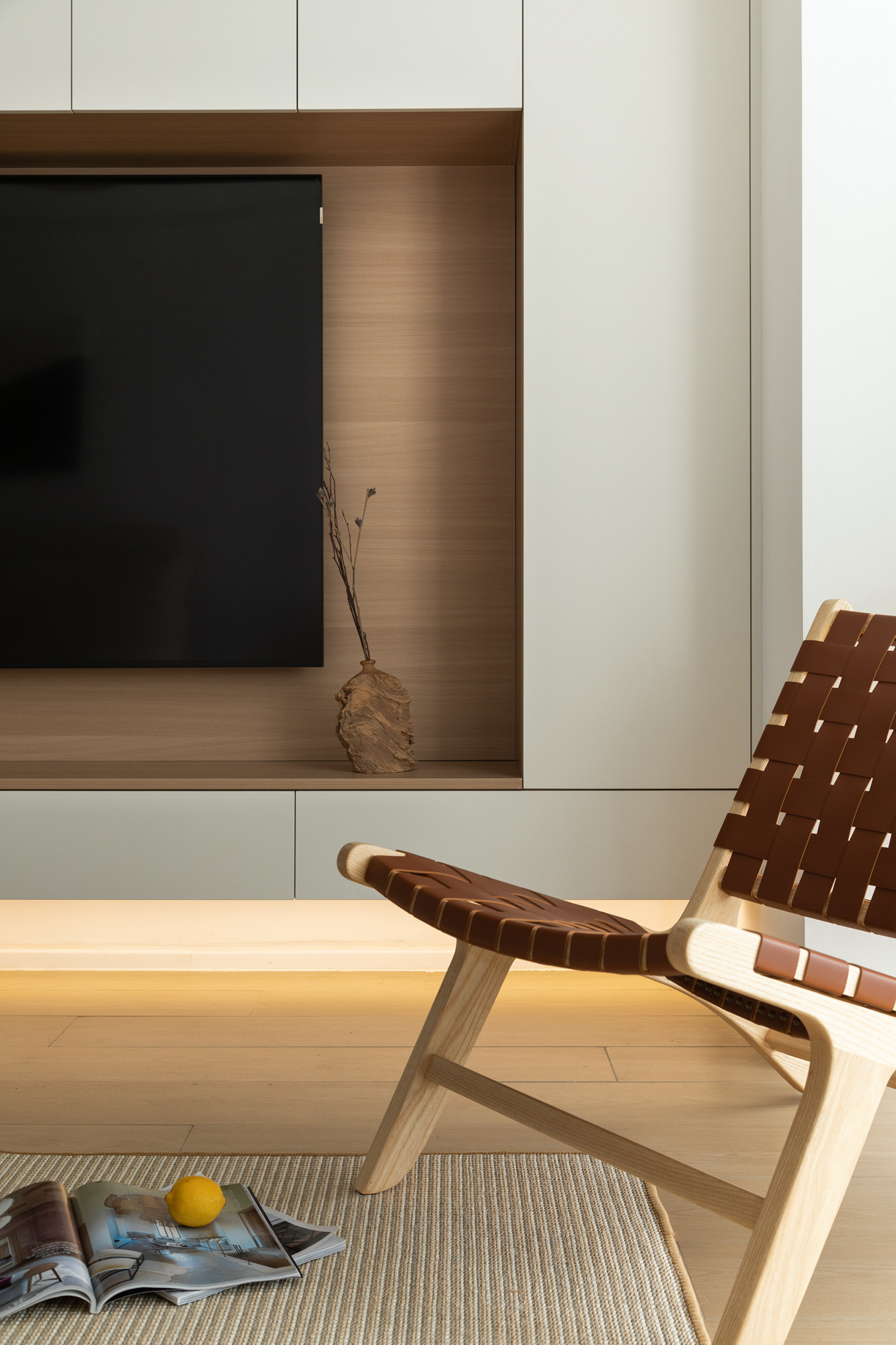 原木色+大白墙，打造简单温馨的住宅。-8