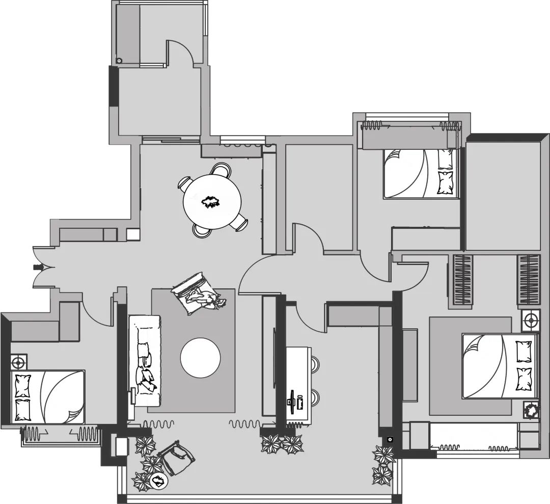 成都高新怀旧轻奢住宅设计丨中国成都丨成都凡石空间设计-70