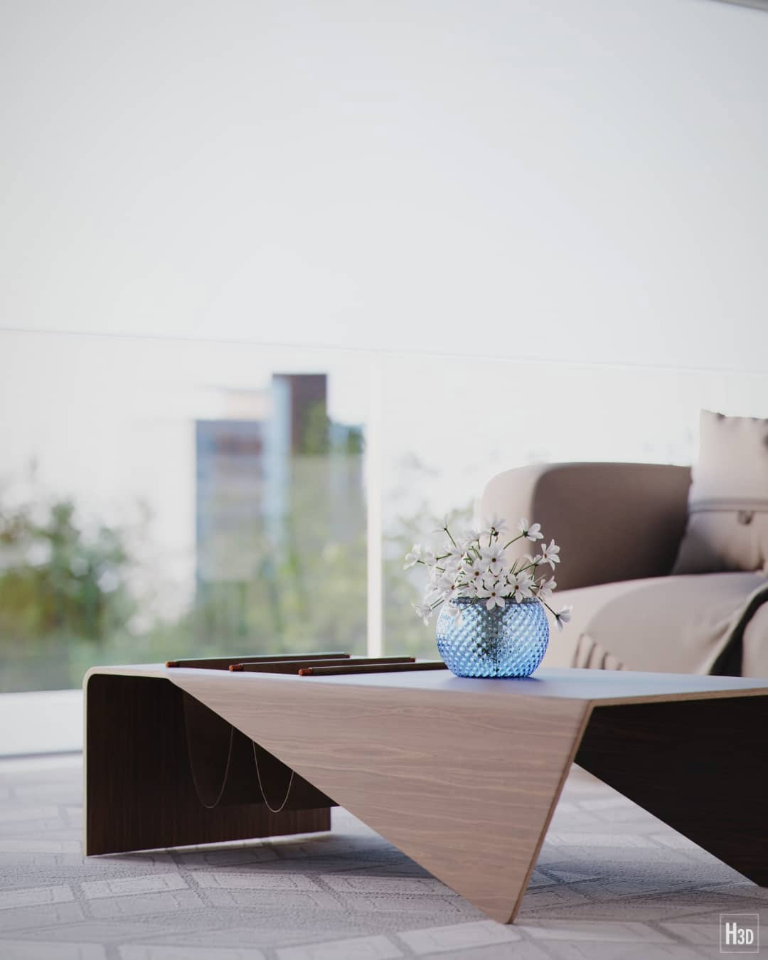 Anastasiya Gushchina丨别墅丨CGI - ALL WHITE-7