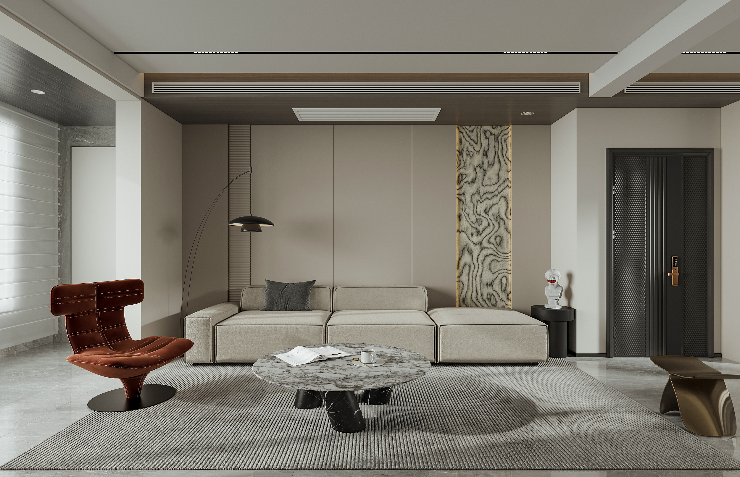 现代极简风格室内设计丨中国河北丨HSD 空间设计-8