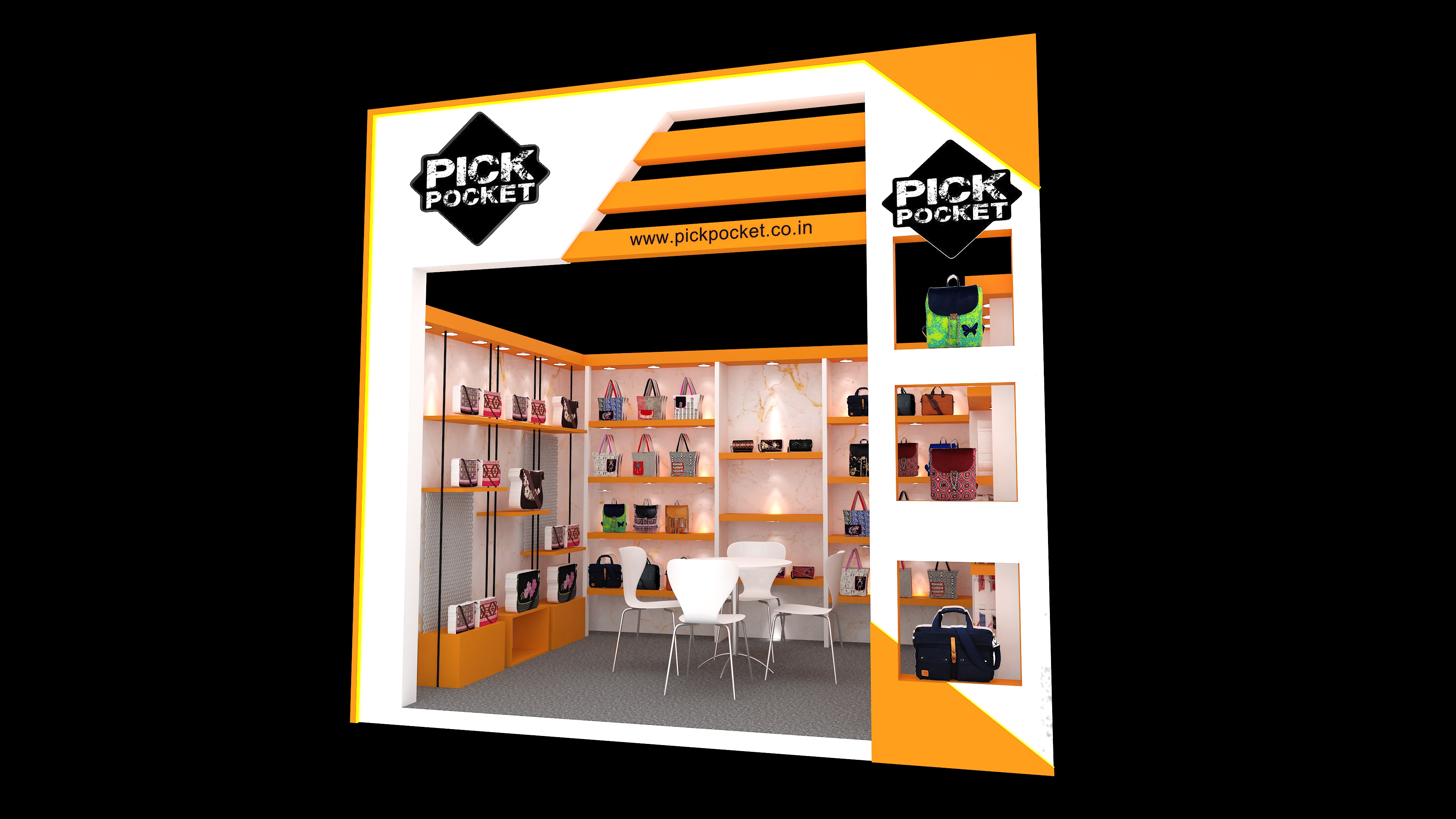 one side open stall-2